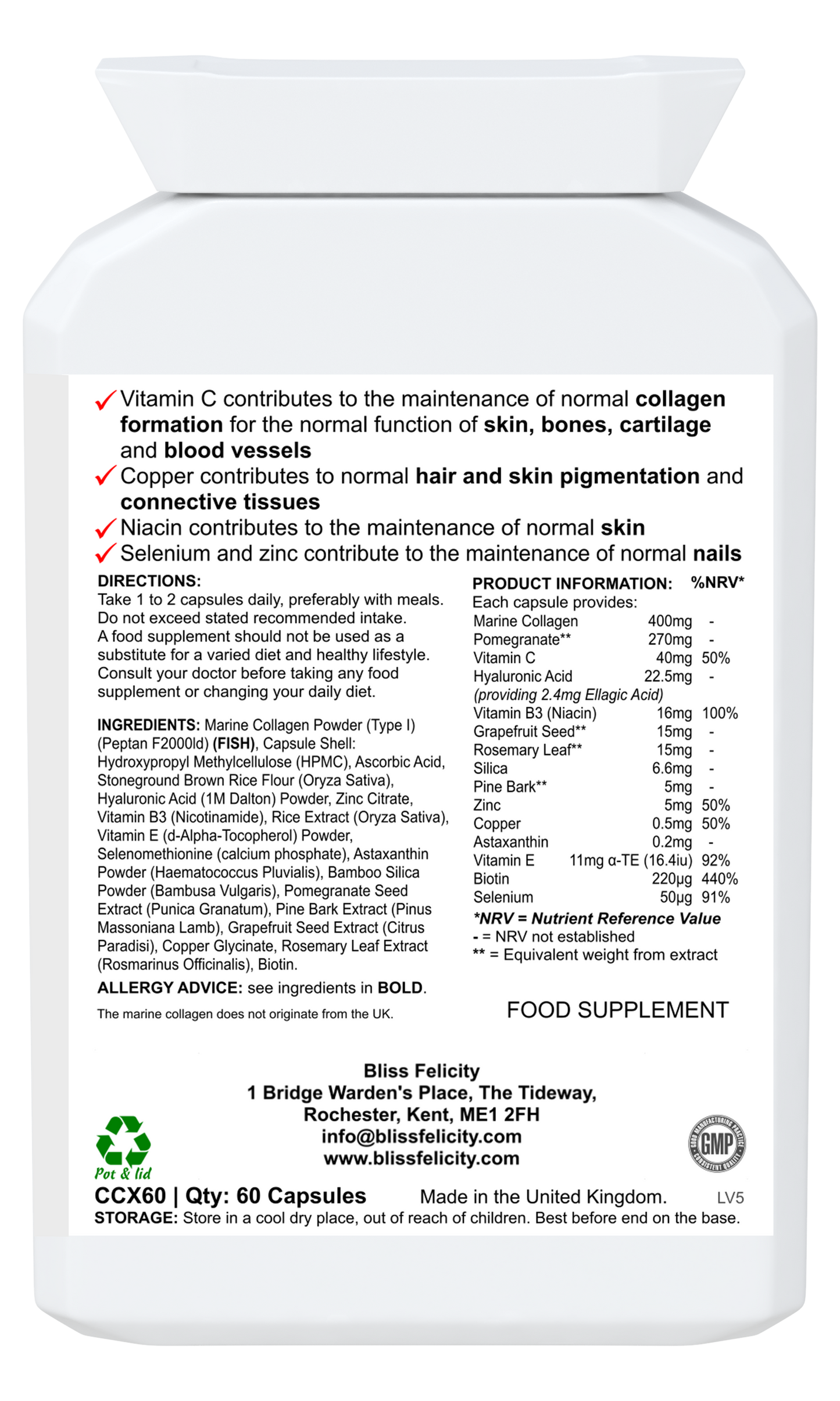 Blissfelicity Marine Collagen