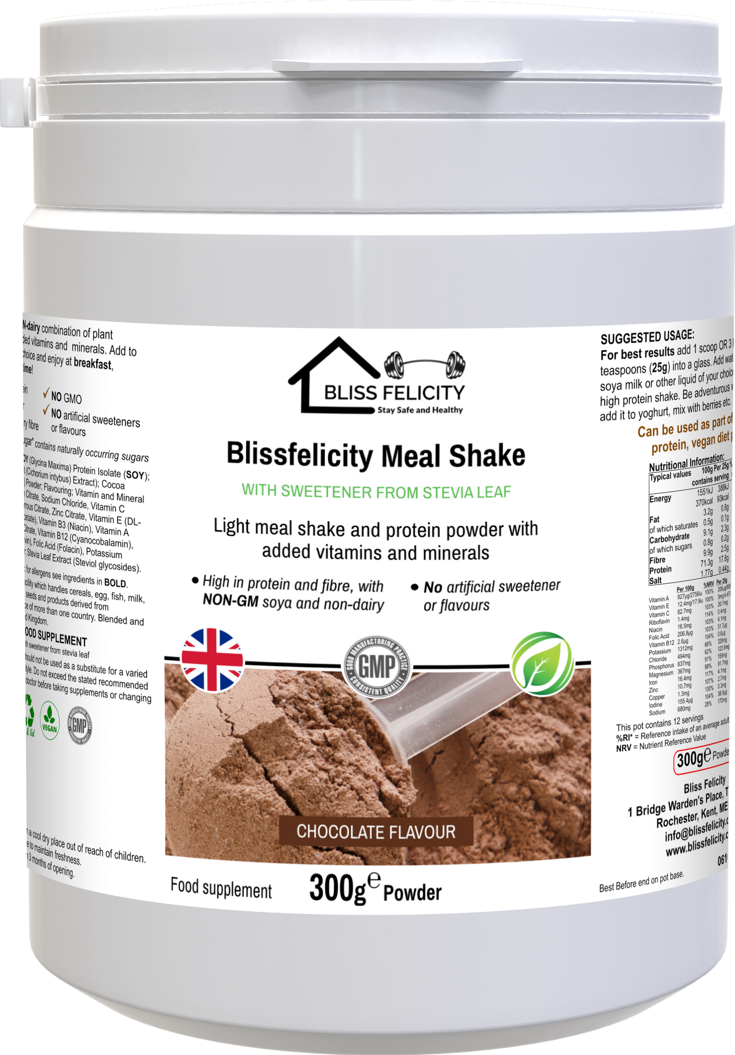 Blissfelicity meal shake (chocolate)