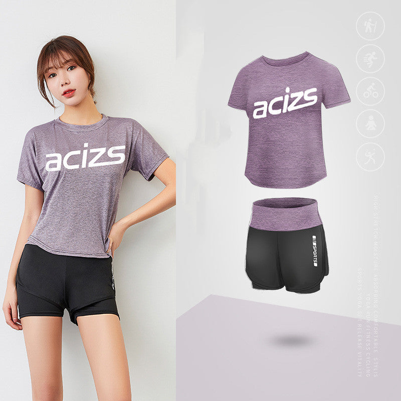Purple Yoga Two-piece Suit