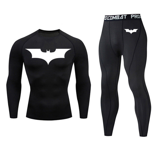 Men's Blue 2 Piece Fitness Suit 
