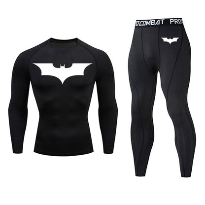 Men's Blue 2 Piece Fitness Suit 