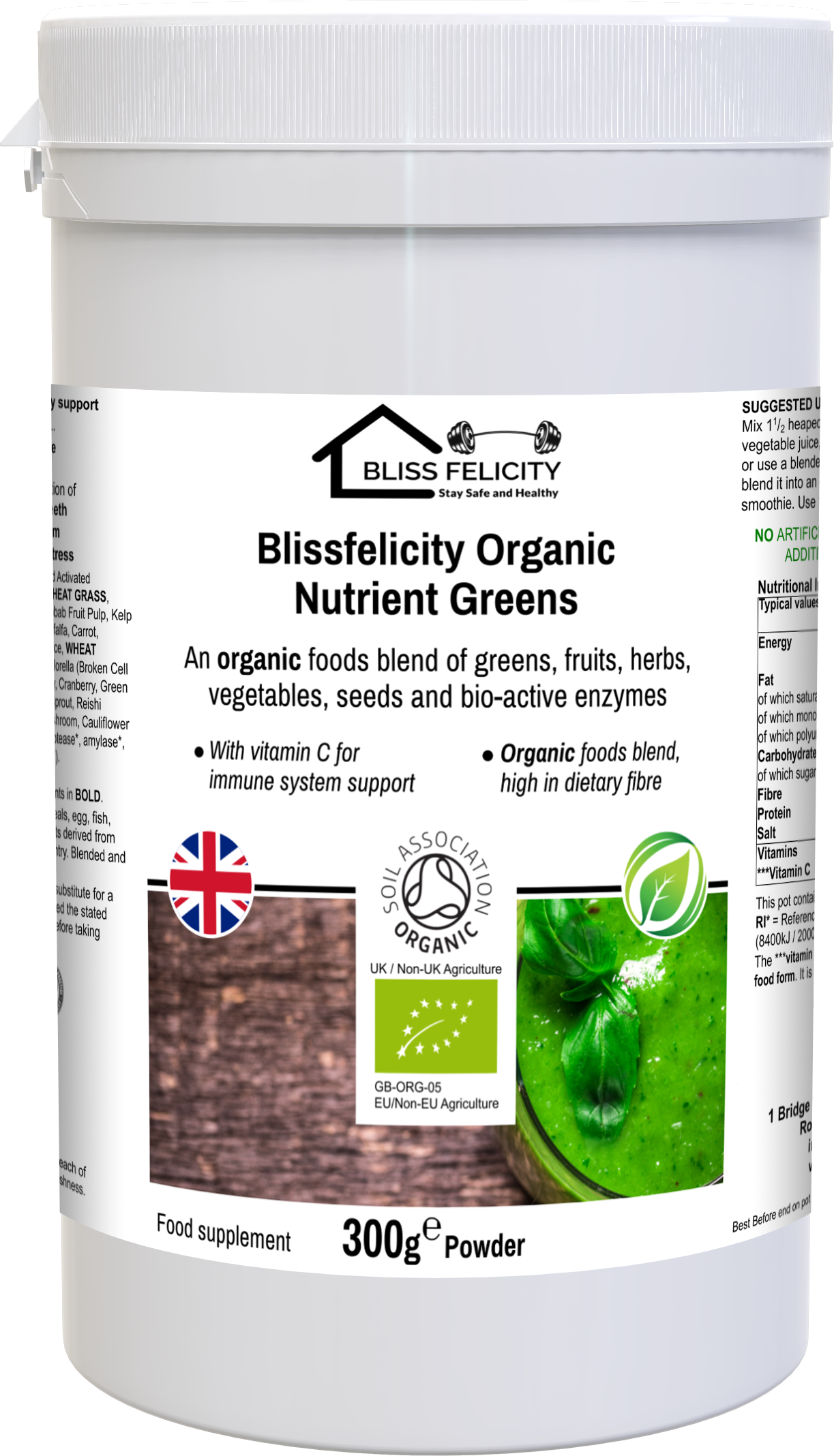 Blissfelicity Organic  Nutrient Greens