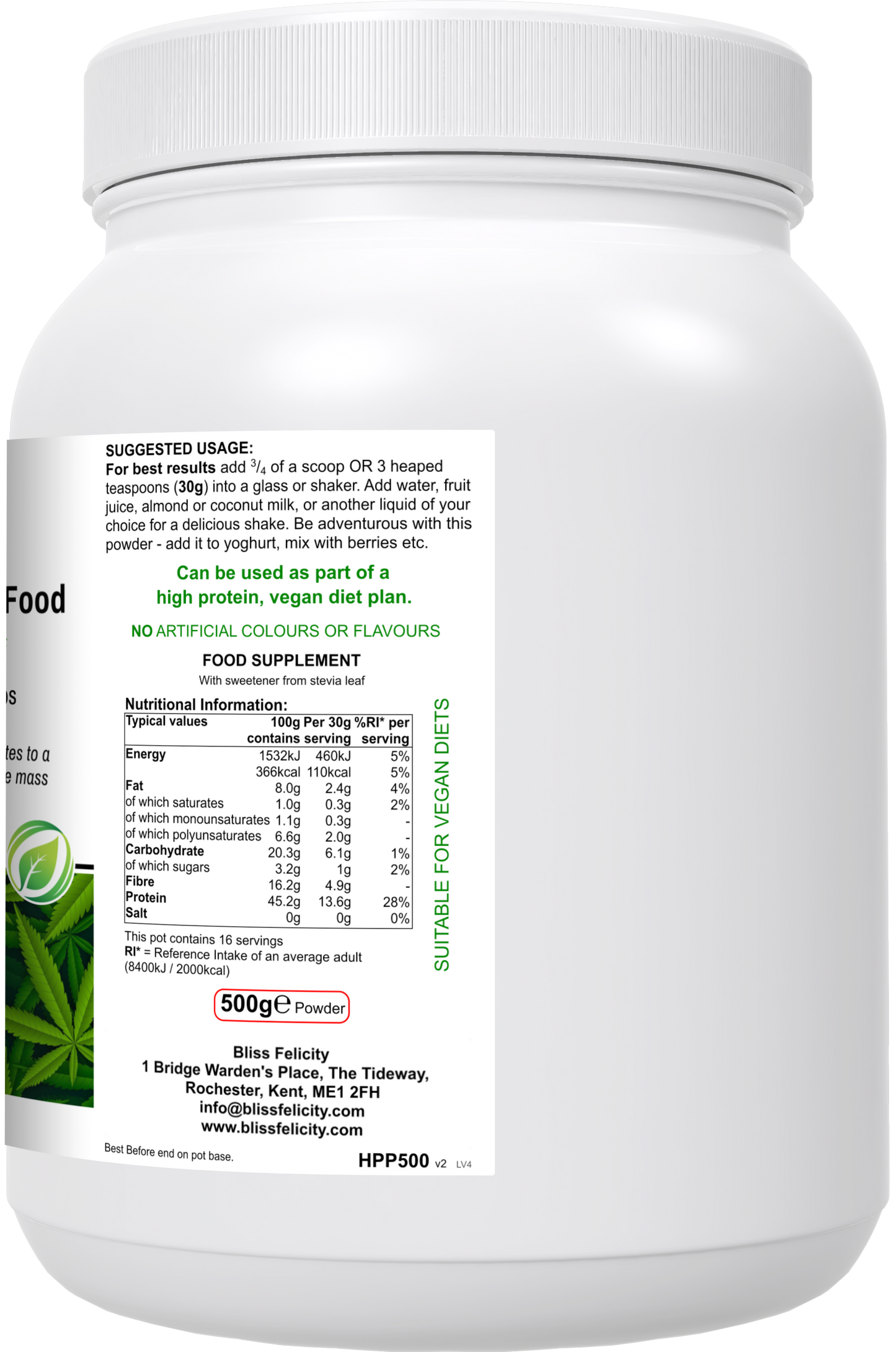 Blissfelicity Hemp Health food