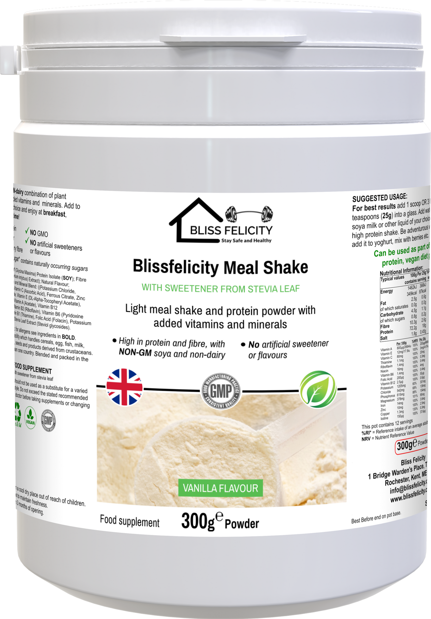Blissfelicity meal shake (Vanilla)