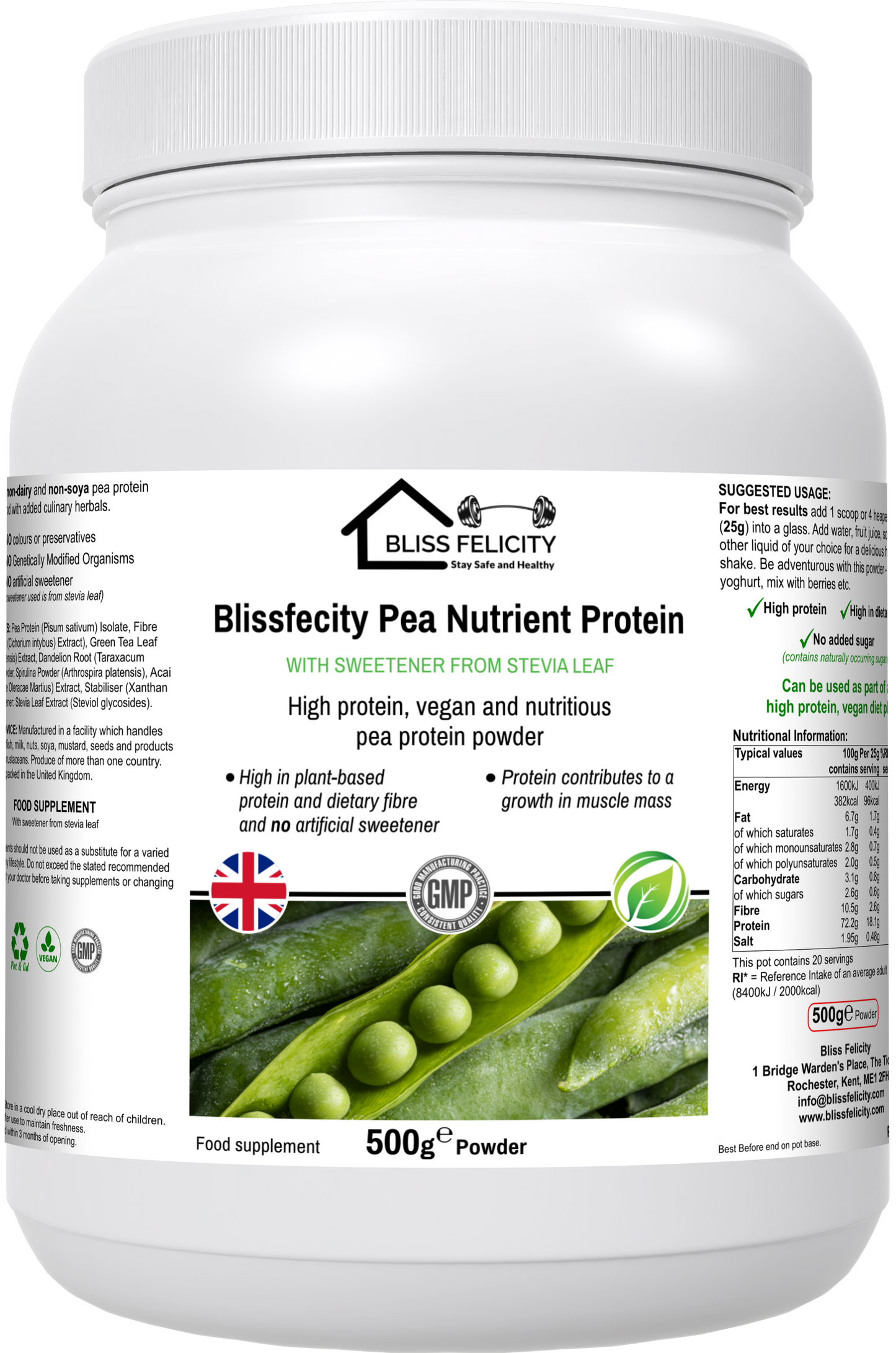 Blissfelicity Pea nutrient Protein
