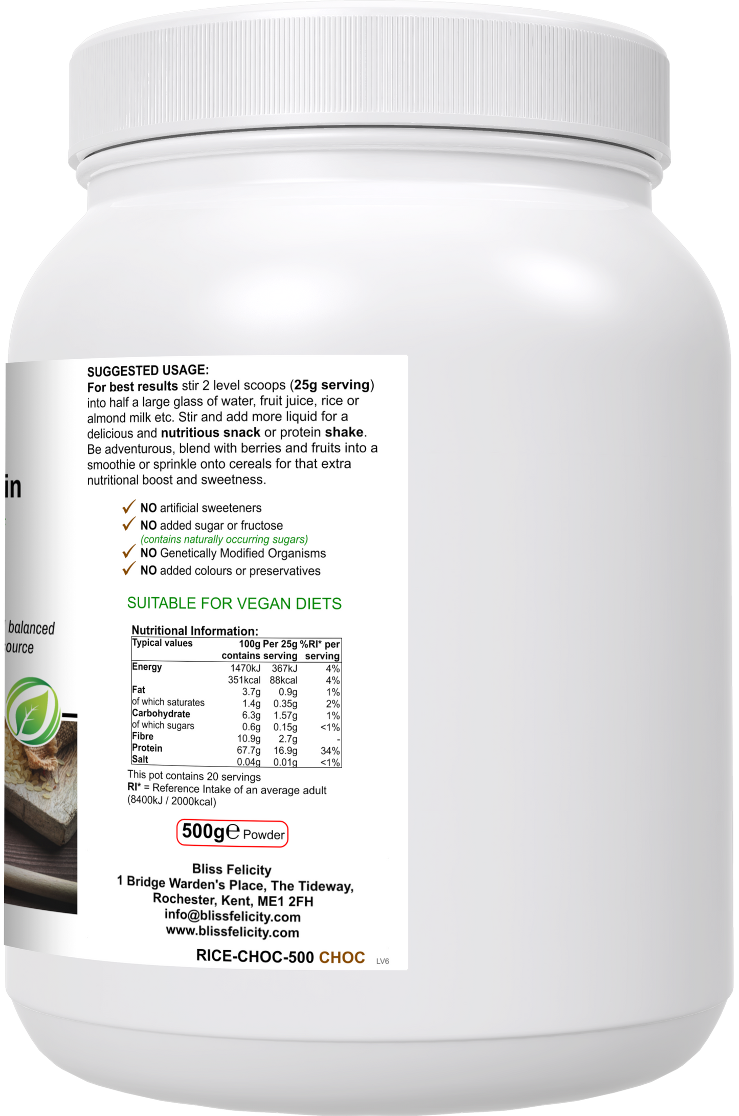 Blissfelicity Rice Protein
